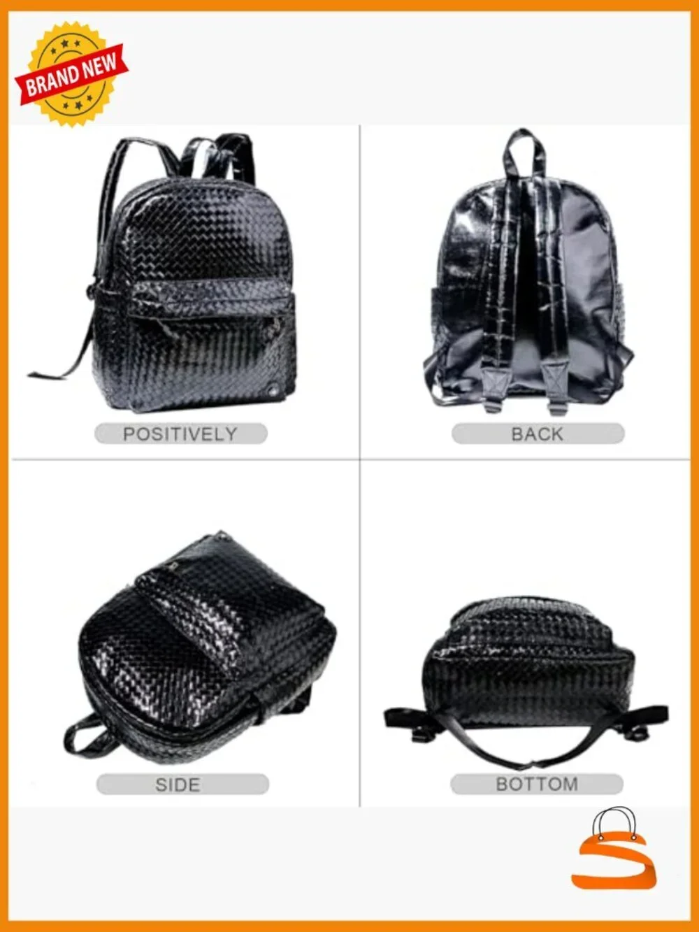 Waterproof Vegan Leather Backpack Purse Women Rucksack Daypack Travel Work